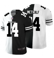 Seattle Seahawks 14 DK Metcalf Men Black V White Peace Split Nike Vapor Untouchable Limited NFL Jersey Seattle Seahawks 14 DK Metcalf Men Black V White Peace Split Nike Vapor Untouchable Limited NFL Jersey