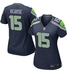 Nike Seahawks #15 Jermaine Kearse Steel Blue Team Color Womens Stitched NFL Elite Jersey Nike Seahawks #15 Jermaine Kearse Steel Blue Team Color Womens Stitched NFL Elite Jersey