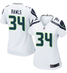 Nike Seahawks #34 Thomas Rawls White Womens Stitched NFL Elite Jersey Nike Seahawks #34 Thomas Rawls White Womens Stitched NFL Elite Jersey