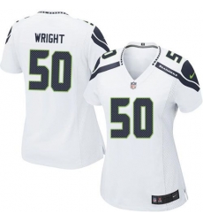 Nike Seahawks #50 K J Wright White Womens Stitched NFL Elite Jersey Nike Seahawks #50 K J Wright White Womens Stitched NFL Elite Jersey