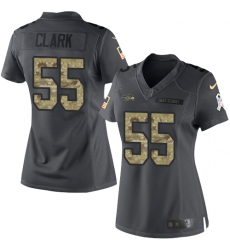 Nike Seahawks #55 Frank Clark Black Womens Stitched NFL Limited 2016 Salute to Service Jersey Nike Seahawks #55 Frank Clark Black Womens Stitched NFL Limited 2016 Salute to Service Jersey