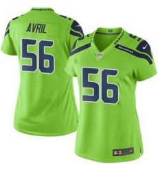 Nike Seahawks #56 Cliff Avril Green Womens Stitched NFL Limited Rush Jersey Nike Seahawks #56 Cliff Avril Green Womens Stitched NFL Limited Rush Jersey