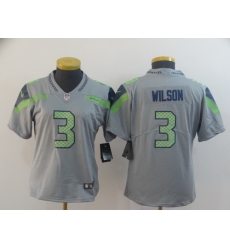 Women Nike Seahawks 3 Russell Wilson Gray Inverted Legend Limited Jersey Women Nike Seahawks 3 Russell Wilson Gray Inverted Legend Limited Jersey