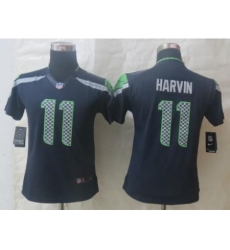 Women Nike Seattle Seahawks 11 Percy Harvin Blue Limited NFL Jersey Women Nike Seattle Seahawks 11 Percy Harvin Blue Limited NFL Jersey