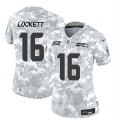 Women Seattle Seahawks 16 Tyler Lockett 2024 F U S E Arctic Camo Salute To Service Limited Stitched Football Jersey Women Seattle Seahawks 16 Tyler Lockett 2024 F U S E Arctic Camo Salute To Service Limited Stitched Football Jersey