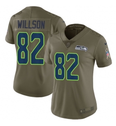 Womens Nike Seahawks #82 Luke Willson Olive Stitched NFL Limited 2017 Salute to Service Jersey Womens Nike Seahawks #82 Luke Willson Olive Stitched NFL Limited 2017 Salute to Service Jersey