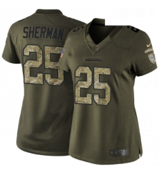 Womens Nike Seattle Seahawks 25 Richard Sherman Elite Green Salute to Service NFL Jersey Womens Nike Seattle Seahawks 25 Richard Sherman Elite Green Salute to Service NFL Jersey