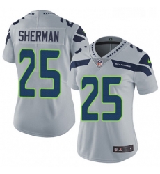 Womens Nike Seattle Seahawks 25 Richard Sherman Elite Grey Alternate NFL Jersey Womens Nike Seattle Seahawks 25 Richard Sherman Elite Grey Alternate NFL Jersey