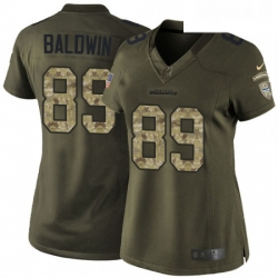 Womens Nike Seattle Seahawks 89 Doug Baldwin Elite Green Salute to Service NFL Jersey