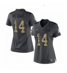 Womens Seattle Seahawks 14 DK Metcalf Limited Black 2016 Salute to Service Football Jersey Womens Seattle Seahawks 14 DK Metcalf Limited Black 2016 Salute to Service Football Jersey