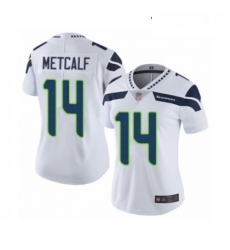 Womens Seattle Seahawks 14 DK Metcalf White Vapor Untouchable Limited Player Football Jersey Womens Seattle Seahawks 14 DK Metcalf White Vapor Untouchable Limited Player Football Jersey