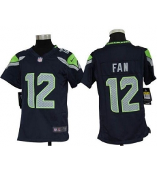 Nike Seahawks #12 Fan Steel Blue Team Color Youth Stitched NFL Elite Jersey Nike Seahawks #12 Fan Steel Blue Team Color Youth Stitched NFL Elite Jersey