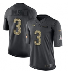 Nike Seahawks #3 Russell Wilson Black Youth Stitched NFL Limited 2016 Salute to Service Jersey Nike Seahawks #3 Russell Wilson Black Youth Stitched NFL Limited 2016 Salute to Service Jersey