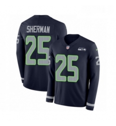 Youth Nike Seattle Seahawks 25 Richard Sherman Limited Navy Blue Therma Long Sleeve NFL Jersey Youth Nike Seattle Seahawks 25 Richard Sherman Limited Navy Blue Therma Long Sleeve NFL Jersey