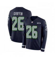 Youth Nike Seattle Seahawks 26 Shaquill Griffin Limited Navy Blue Therma Long Sleeve NFL Jersey Youth Nike Seattle Seahawks 26 Shaquill Griffin Limited Navy Blue Therma Long Sleeve NFL Jersey