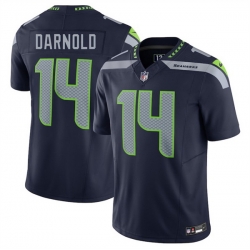 Youth Seattle Seahawks 14 Sam Darnold Navy 2024 F U S E Vapor Limited Stitched Football Jersey