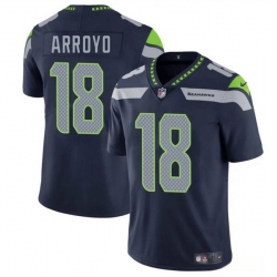 Youth Seattle Seahawks 18 Elijah Arroyo Navy 2025 Draft Vapor Limited Stitched Football Jersey