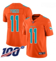 Dolphins 11 DeVante Parker Orange Men Stitched Football Limited Inverted Legend 100th Season Jersey Dolphins 11 DeVante Parker Orange Men Stitched Football Limited Inverted Legend 100th Season Jersey