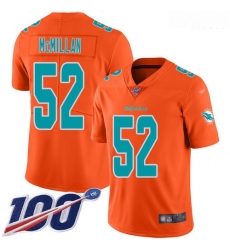 Dolphins 52 Raekwon McMillan Orange Men Stitched Football Limited Inverted Legend 100th Season Jersey Dolphins 52 Raekwon McMillan Orange Men Stitched Football Limited Inverted Legend 100th Season Jersey