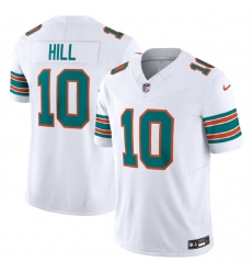Men Miami Dolphins 10 Tyreek Hill White 2023 F U S E Alternate Vapor Limited Stitched Football Jersey Men Miami Dolphins 10 Tyreek Hill White 2023 F U S E Alternate Vapor Limited Stitched Football Jersey