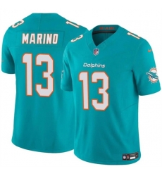 Men Miami Dolphins 13 Dan Marino Aqua 2023 F U S E Vapor Limited Stitched Football Jersey Men Miami Dolphins 13 Dan Marino Aqua 2023 F U S E Vapor Limited Stitched Football Jersey