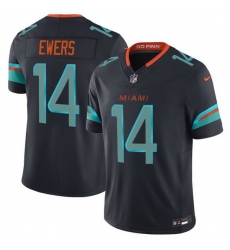 Men Miami Dolphins 14 Quinn Ewers Black 2025 F U S E Rivalries Vapor Limited Stitched Football Jersey Men Miami Dolphins 14 Quinn Ewers Black 2025 F U S E Rivalries Vapor Limited Stitched Football Jersey