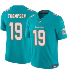 Men Miami Dolphins 19 Skylar Thompson Aqua 2024 F U S E Vapor Limited Stitched Football Jersey Men Miami Dolphins 19 Skylar Thompson Aqua 2024 F U S E Vapor Limited Stitched Football Jersey