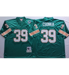 Men Miami Dolphins 39 Larry Csonka Aqua M&N Throwback Jersey Men Miami Dolphins 39 Larry Csonka Aqua M&N Throwback Jersey