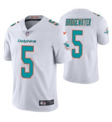 Men Miami Dolphins 5 Teddy Bridgewater White Vapor Untouchable Limited Stitched Football jersey Men Miami Dolphins 5 Teddy Bridgewater White Vapor Untouchable Limited Stitched Football jersey