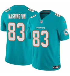 Men Miami Dolphins 83 Malik Washington Aqua 2024 F U S E Vapor Limited Stitched Football Jersey Men Miami Dolphins 83 Malik Washington Aqua 2024 F U S E Vapor Limited Stitched Football Jersey
