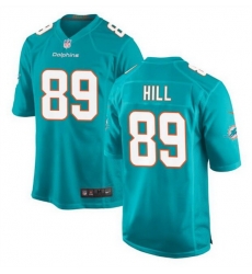 Men Miami Dolphins 89 Julian Hill Aqua Stitched Game Jersey Men Miami Dolphins 89 Julian Hill Aqua Stitched Game Jersey