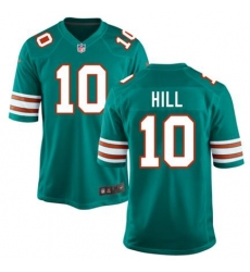 Men Nike Miami Dolphins 10 Tyreek Hill Green Throwback NFL Jersey Men Nike Miami Dolphins 10 Tyreek Hill Green Throwback NFL Jersey