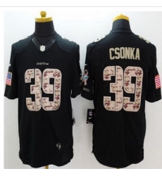 New Miami Dolphins #39 Larry Csonka Black Men Stitched NFL Limited Salute to Service Jersey New Miami Dolphins #39 Larry Csonka Black Men Stitched NFL Limited Salute to Service Jersey