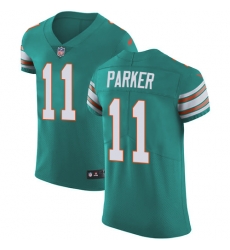 Nike Dolphins #11 DeVante Parker Aqua Green Alternate Mens Stitched NFL Vapor Untouchable Elite Jersey Nike Dolphins #11 DeVante Parker Aqua Green Alternate Mens Stitched NFL Vapor Untouchable Elite Jersey