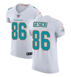 Nike Dolphins #86 Mike Gesicki White Mens Stitched NFL Vapor Untouchable Elite Jersey Nike Dolphins #86 Mike Gesicki White Mens Stitched NFL Vapor Untouchable Elite Jersey