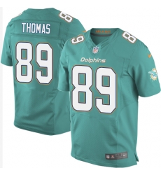 Nike Dolphins #89 Julius Thomas Aqua Green Team Color Mens Stitched NFL New Elite Jersey Nike Dolphins #89 Julius Thomas Aqua Green Team Color Mens Stitched NFL New Elite Jersey