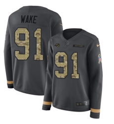 Nike Dolphins #91 Cameron Wake Anthracite Salute to Service Nike Dolphins #91 Cameron Wake Anthracite Salute to Service
