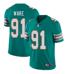 Nike Dolphins #91 Cameron Wake Aqua Green Alternate Mens Stitched NFL Vapor Untouchable Limited Jersey Nike Dolphins #91 Cameron Wake Aqua Green Alternate Mens Stitched NFL Vapor Untouchable Limited Jersey