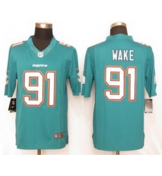 Nike Dolphins #91 Cameron Wake Aqua Green Team Color Men Stitched NFL Limited Jersey Nike Dolphins #91 Cameron Wake Aqua Green Team Color Men Stitched NFL Limited Jersey