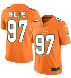 Nike Dolphins #97 Jordan Phillips Orange Mens Stitched NFL Limited Rush Jersey Nike Dolphins #97 Jordan Phillips Orange Mens Stitched NFL Limited Rush Jersey