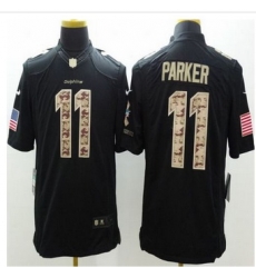 Nike Miami Dolphins #11 DeVante Parker Black Men Stitched NFL Limited Salute to Service Jersey Nike Miami Dolphins #11 DeVante Parker Black Men Stitched NFL Limited Salute to Service Jersey