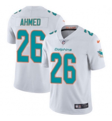 Nike Miami Dolphins 26 Salvon Ahmed White Men Stitched NFL Vapor Untouchable Limited Jersey Nike Miami Dolphins 26 Salvon Ahmed White Men Stitched NFL Vapor Untouchable Limited Jersey