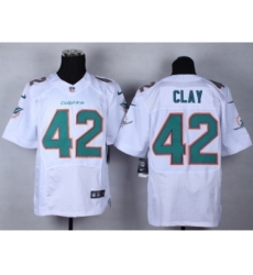Nike Miami Dolphins 42 Charles Clay white Elite NFL Jersey Nike Miami Dolphins 42 Charles Clay white Elite NFL Jersey