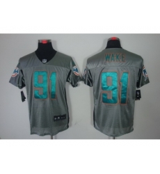 Nike Miami Dolphins 91 Cameron Wake Grey Elite Shadow NFL Jersey Nike Miami Dolphins 91 Cameron Wake Grey Elite Shadow NFL Jersey