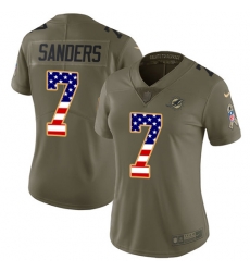 7 Limited Jason Sanders OliveUSA Flag Nike NFL Womens Jersey Miami Dolphins 2017 Salute to Servi 7 Limited Jason Sanders OliveUSA Flag Nike NFL Womens Jersey Miami Dolphins 2017 Salute to Servi