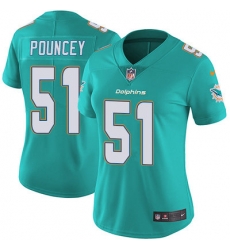 Nike Dolphins #51 Mike Pouncey Aqua Green Team Color Womens Stitched NFL Vapor Untouchable Limited Jersey Nike Dolphins #51 Mike Pouncey Aqua Green Team Color Womens Stitched NFL Vapor Untouchable Limited Jersey