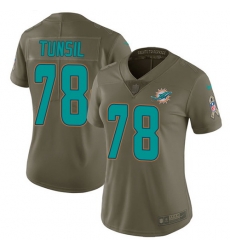 Nike Dolphins #78 Laremy Tunsil Olive Womens Stitched NFL Limited 2017 Salute to Service Jersey Nike Dolphins #78 Laremy Tunsil Olive Womens Stitched NFL Limited 2017 Salute to Service Jersey