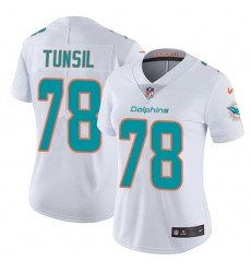 Nike Dolphins #78 Laremy Tunsil White Womens Stitched NFL Vapor Untouchable Limited Jersey Nike Dolphins #78 Laremy Tunsil White Womens Stitched NFL Vapor Untouchable Limited Jersey