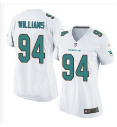 Nike Dolphins #94 Mario Williams White Womens Stitched NFL Elite Jersey Nike Dolphins #94 Mario Williams White Womens Stitched NFL Elite Jersey