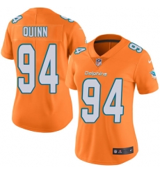 Nike Dolphins #94 Robert Quinn Orange Womens Stitched NFL Limited Rush Jersey Nike Dolphins #94 Robert Quinn Orange Womens Stitched NFL Limited Rush Jersey